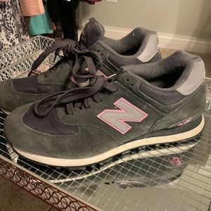 Grey/pink New Balance sneakers size 10